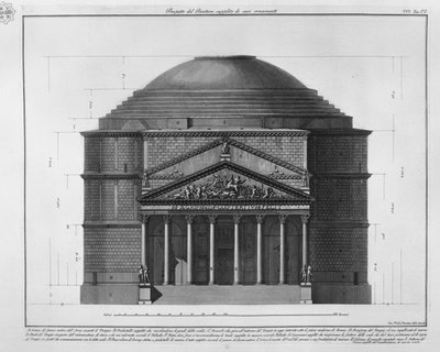 Prospetto del Panteon supplito de suoi ornamenti de Francesco Piranesi